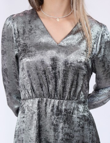 Rochie scurta Only, argintiu