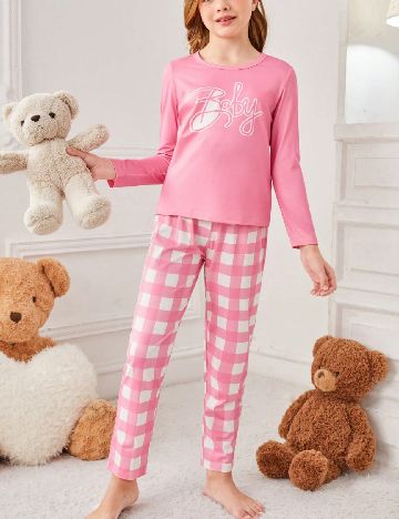 Pijama Shein Kids, roz