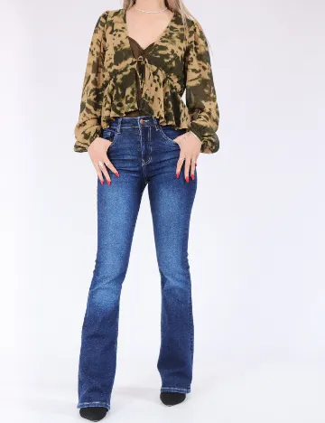 Bluza Only, maro/verde