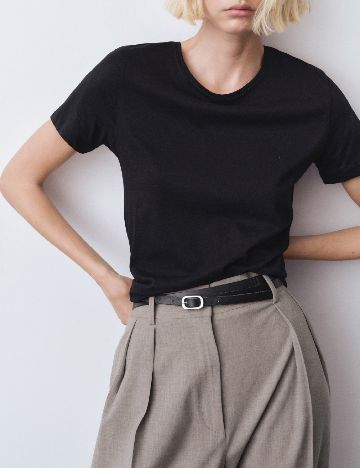 Tricou Mango, negru