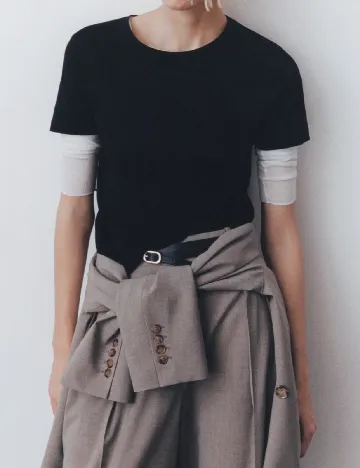 Tricou Mango, negru
