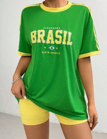 Compleu SHEIN, verde/galben