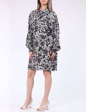Rochie scurta Vero Moda, bej/negru