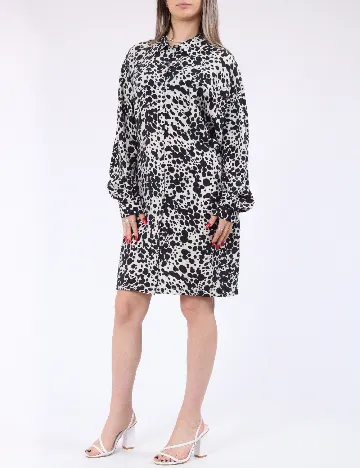 Rochie scurta Vero Moda, bej/negru