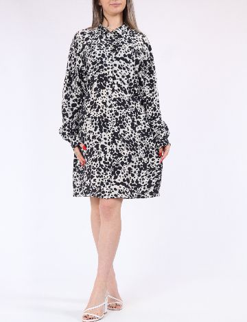 Rochie scurta Vero Moda, bej/negru