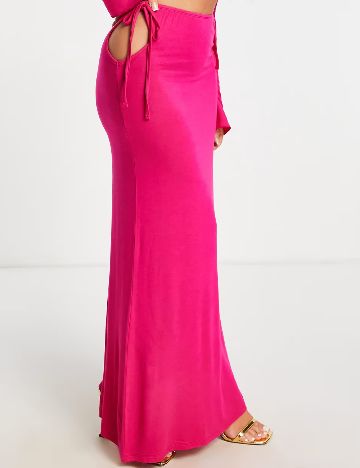 Fusta de plaja ASOS, roz