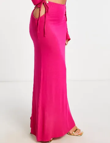 Fusta de plaja ASOS, roz