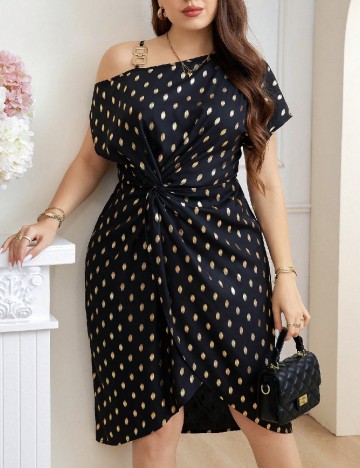 Rochie medie SHEIN CURVE, negru