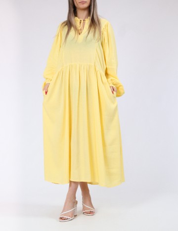 Rochie lunga Vero Moda, galben