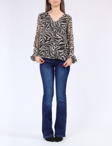 Camasa Only, negru/maro