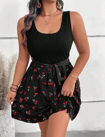Rochie scurta SHEIN CURVE, negru