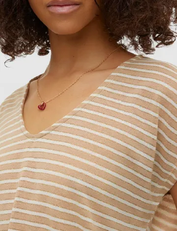 Tricou Vero Moda, crem