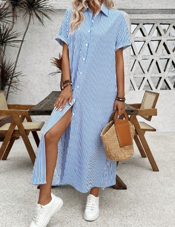 Rochie lunga SHEIN, albastru
