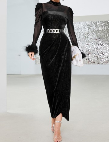 Rochie lunga SHEIN, negru