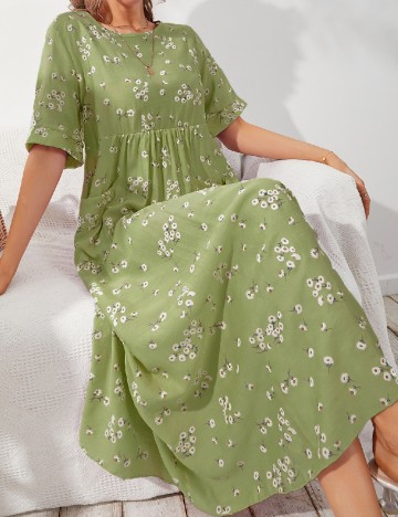 Rochie lunga SHEIN, verde