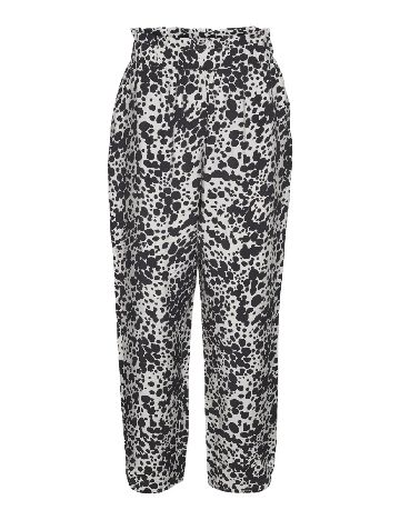Pantaloni Vero Moda, bej/negru