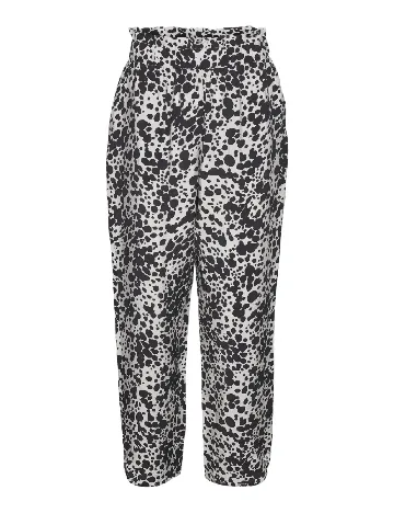 Pantaloni Vero Moda, bej/negru