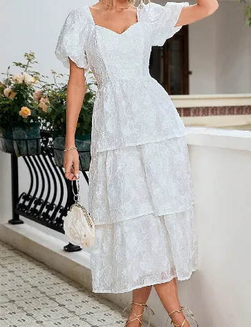 Rochie medie SHEIN, alb