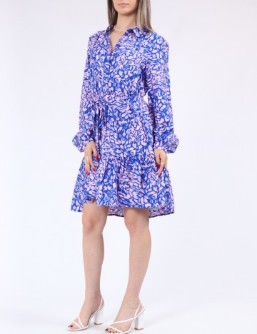 Rochie scurta Vero Moda, albastru/roz