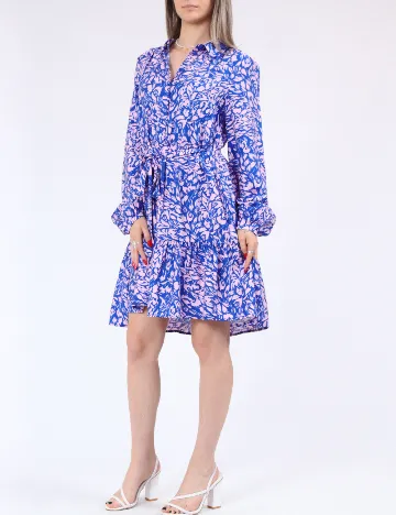 Rochie scurta Vero Moda, albastru/roz