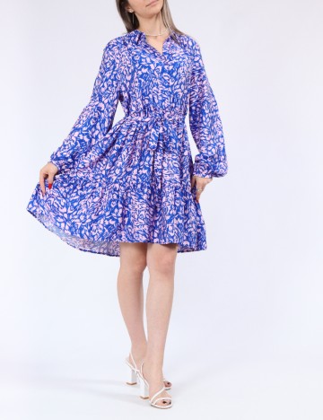 Rochie scurta Vero Moda, albastru/roz