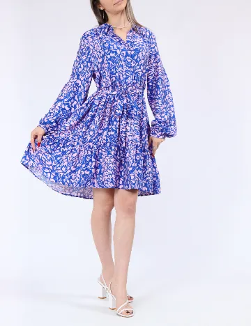 Rochie scurta Vero Moda, albastru/roz