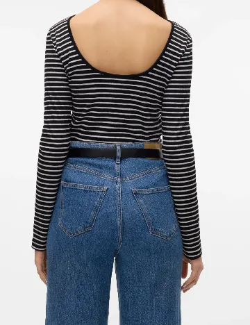 Bluza Vero Moda, alb/negru