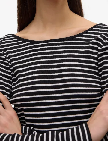 Bluza Vero Moda, alb/negru