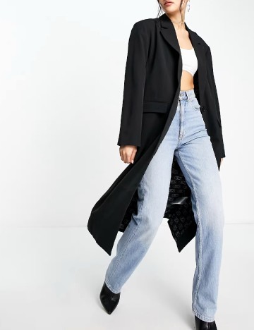 Sacou Oversize Something New, negru