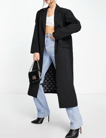 Sacou Oversize Something New, negru