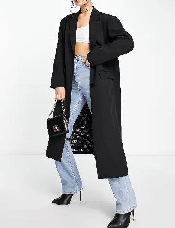 Sacou Oversize Something New, negru