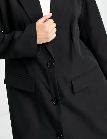 Sacou Oversize Something New, negru
