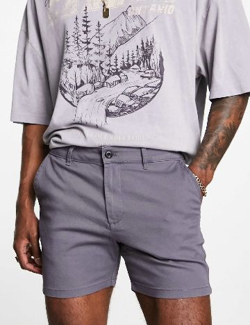 Pantaloni scurti ASOS, mov