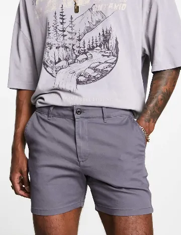 Pantaloni scurti ASOS, mov