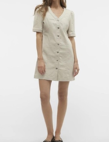 Rochie scurta Vero Moda, bej