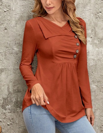 Bluza Emery Rose, maro