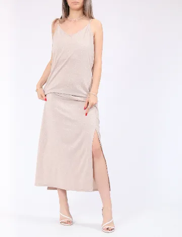 Rochie lunga Vero Moda, crem
