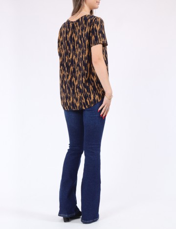 Bluza Vero Moda, maro/albastru