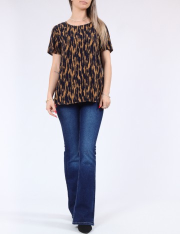 Bluza Vero Moda, maro/albastru