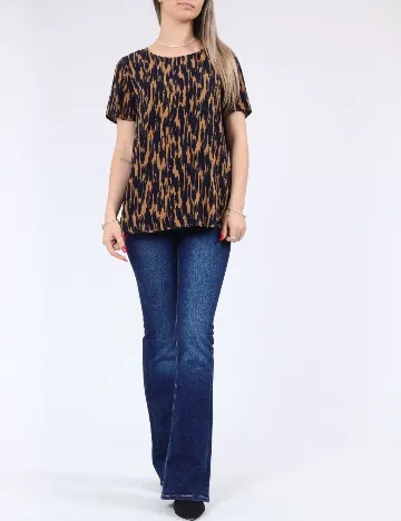 Bluza Vero Moda, maro/albastru