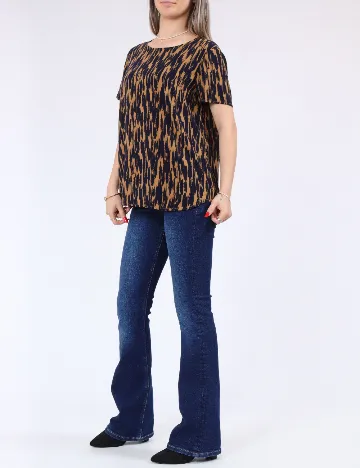 Bluza Vero Moda, maro/albastru