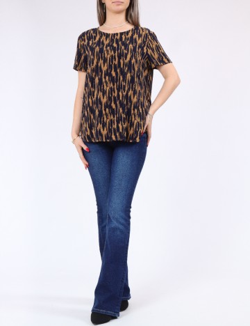 Bluza Vero Moda, maro/albastru