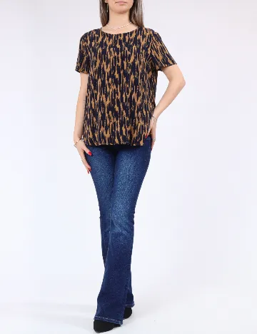 Bluza Vero Moda, maro/albastru