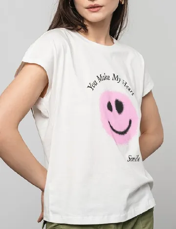 Tricou Vero Moda, alb Alb