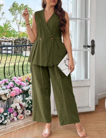 Compleu SHEIN CURVE, verde
