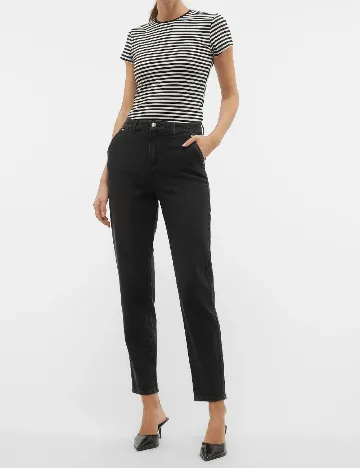 Tricou Vero Moda, alb/negru