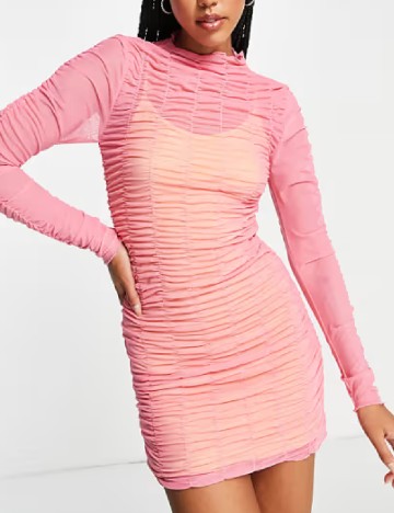 Rochie scurta Top Shop, roz