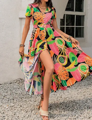 Rochie lunga Rusttydustty, mix culori