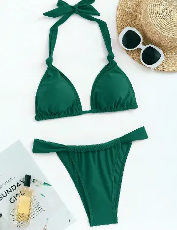 Costum de baie SHEIN, verde