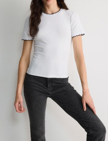 Tricou Reserved, alb